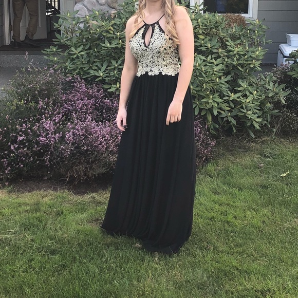 Black and Gold Dress - Picture 1 of 1